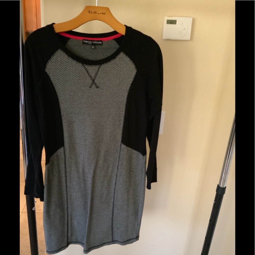 Black and white Wendy Williams dress